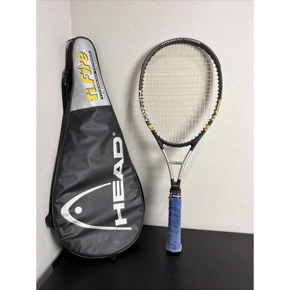 Tennis Racquet Head Ti.Fire Tour Edition 4 5/8 Grip & Cover Racquet